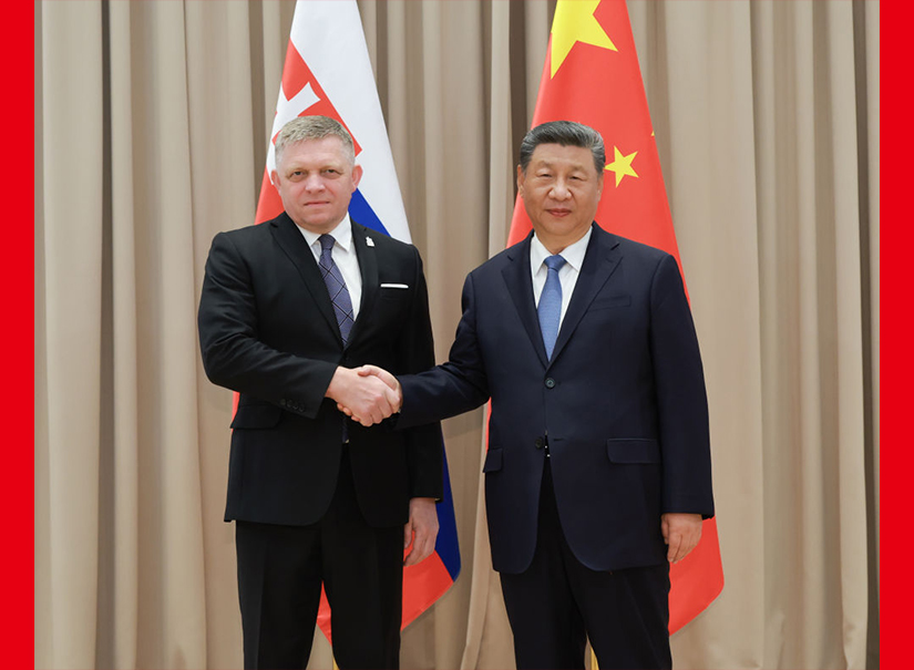 習(xí)近平會(huì)見(jiàn)斯洛伐克總理菲佐