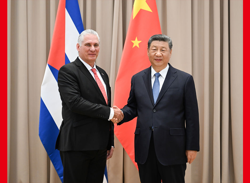 習(xí)近平會(huì)見(jiàn)古巴國(guó)家主席迪亞斯-卡內(nèi)爾